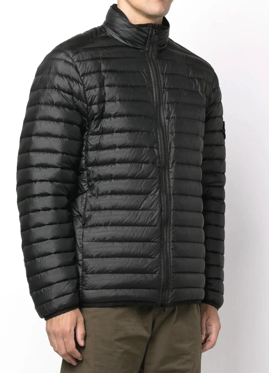 41524 Grey Dark Jacket Loom Woven R-Nylon Down-TC