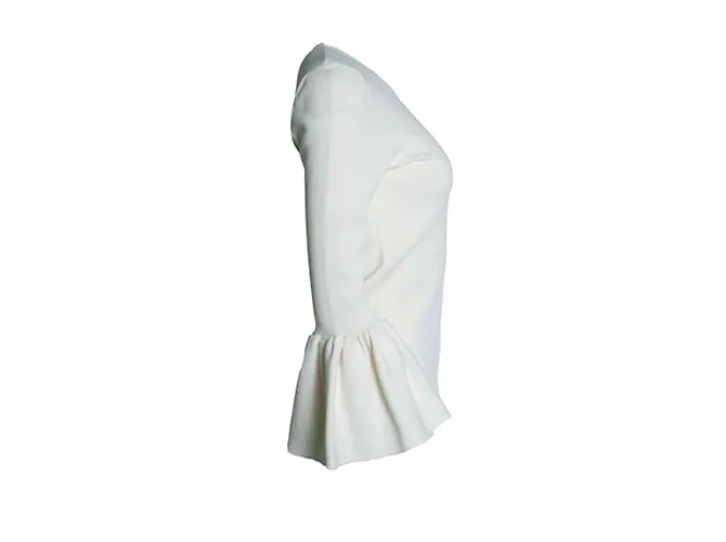 Autre Marque Top de manga acampanada blanca Cooper de Suistudio Blanco 