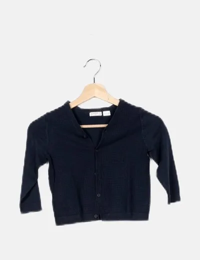 Blue Knit Mango Jacket