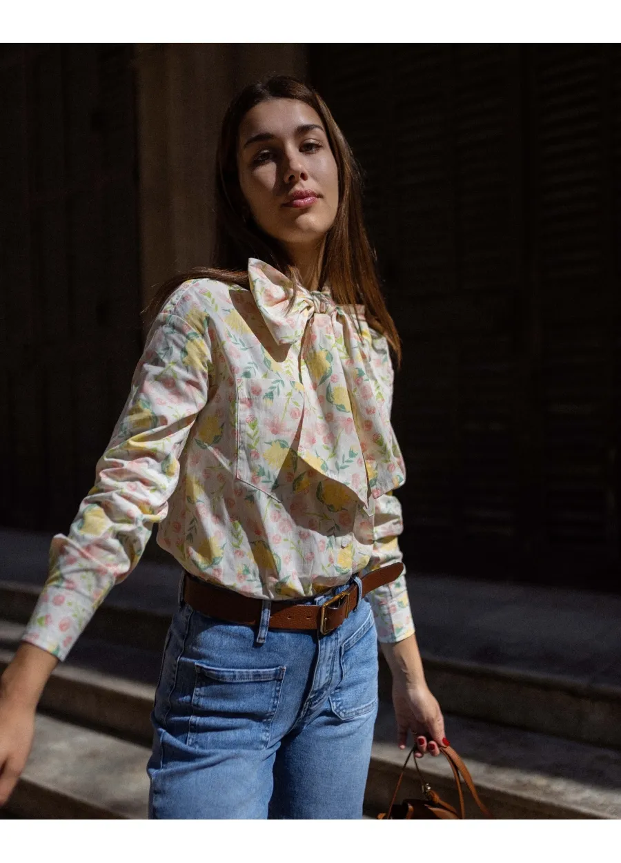 Gloria Tie-Front Blouse