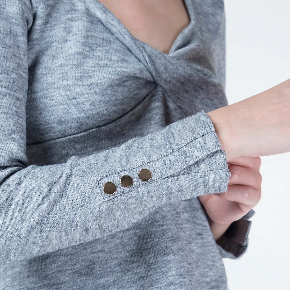 Blusa Slim Escote Cruzado Isha