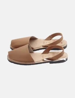 Brown leather Menorcan sandals by Mibo