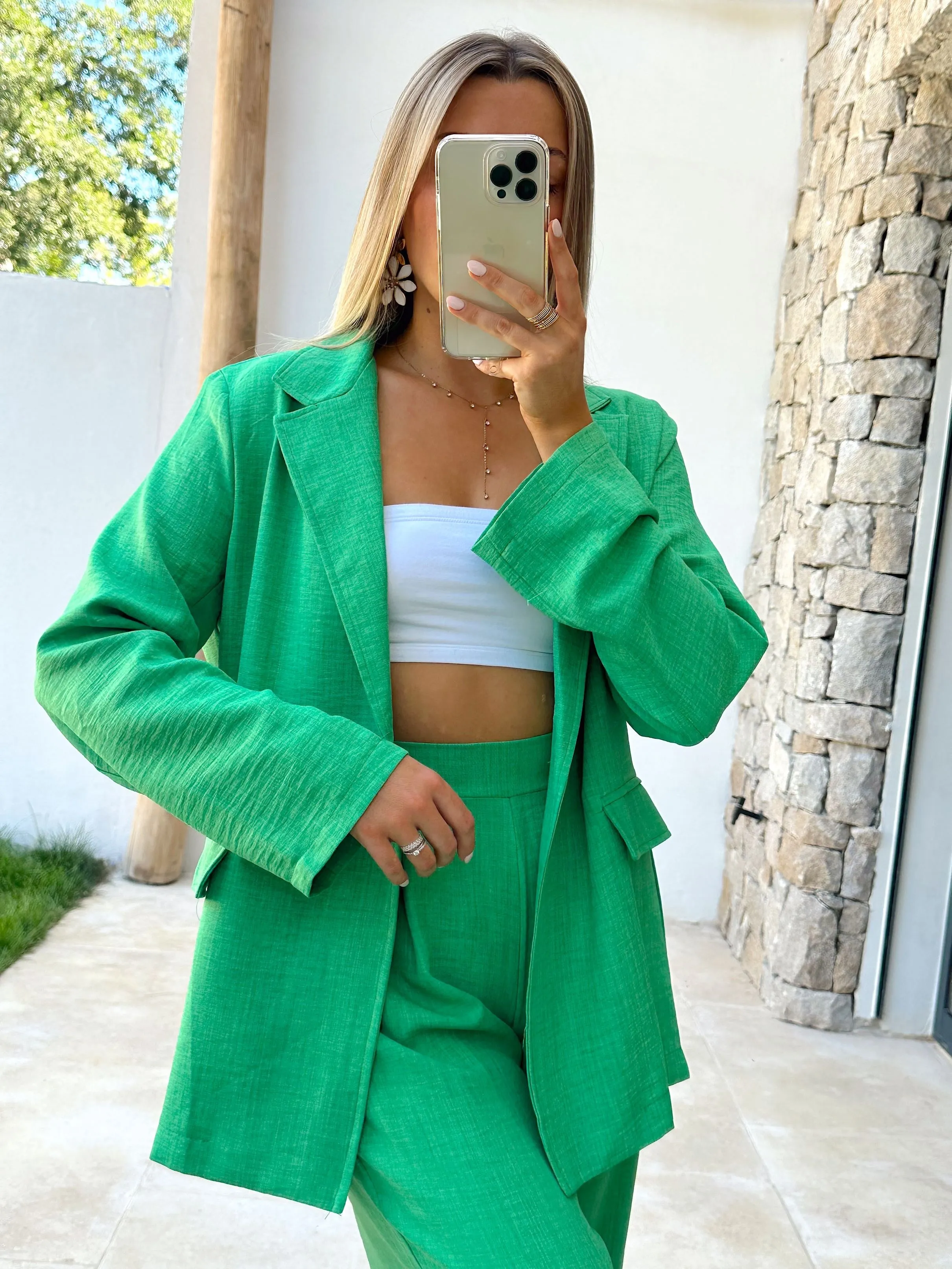 CHAQUETA LUNA - VERDE BRASIL 