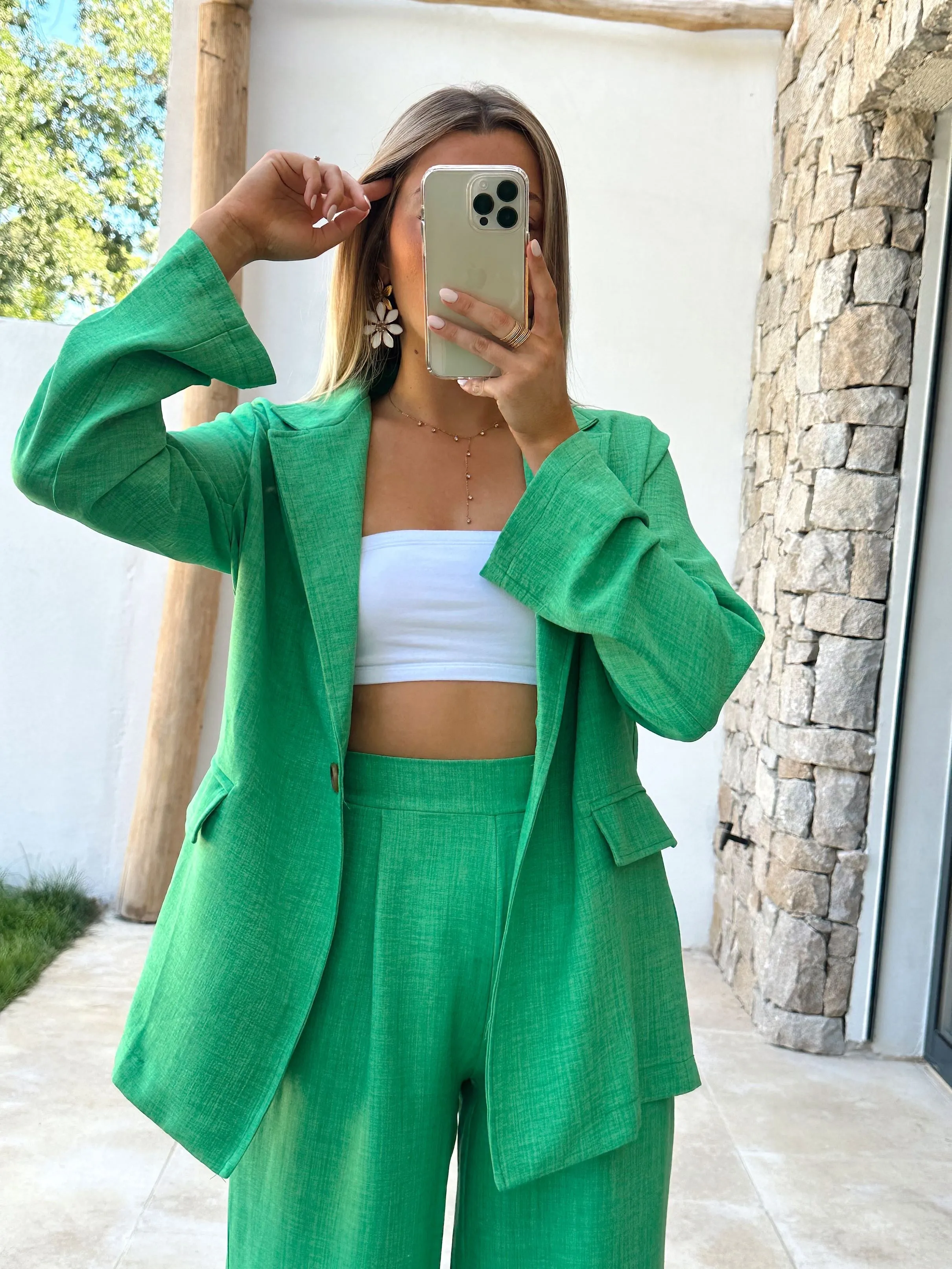 CHAQUETA LUNA - VERDE BRASIL 