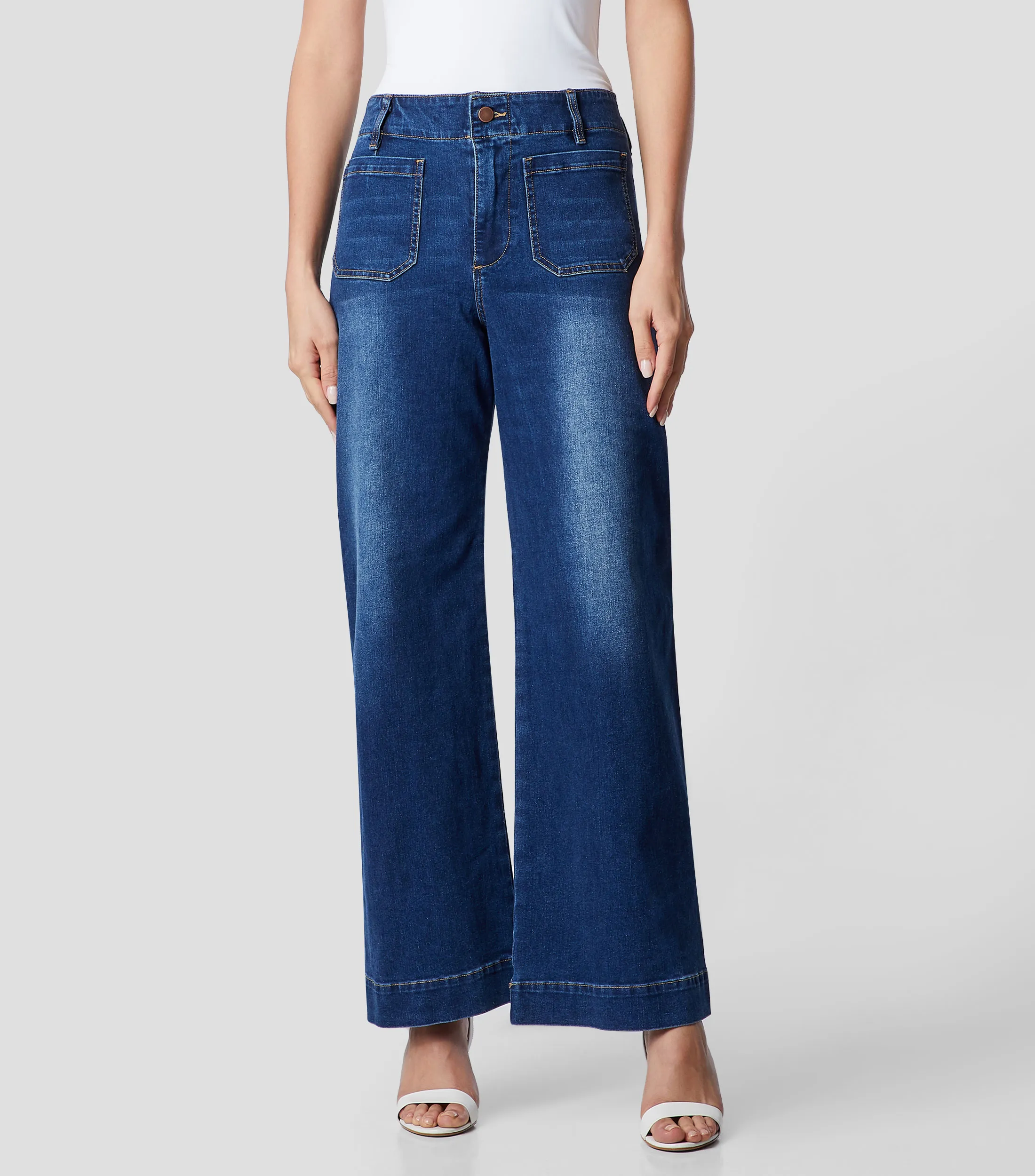 Chester & Peck Jeans Acampanado Mujer