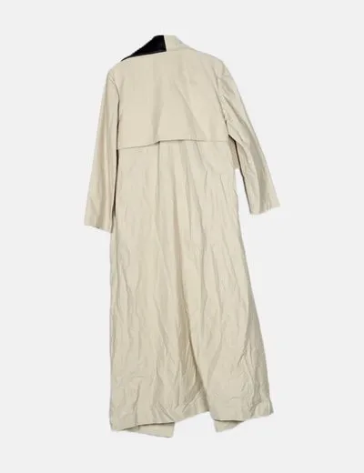 Combined Beige Bouguessa Trench