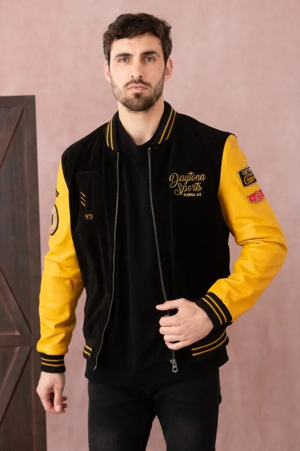 Daytona Academy Buff Suede Black Yellow