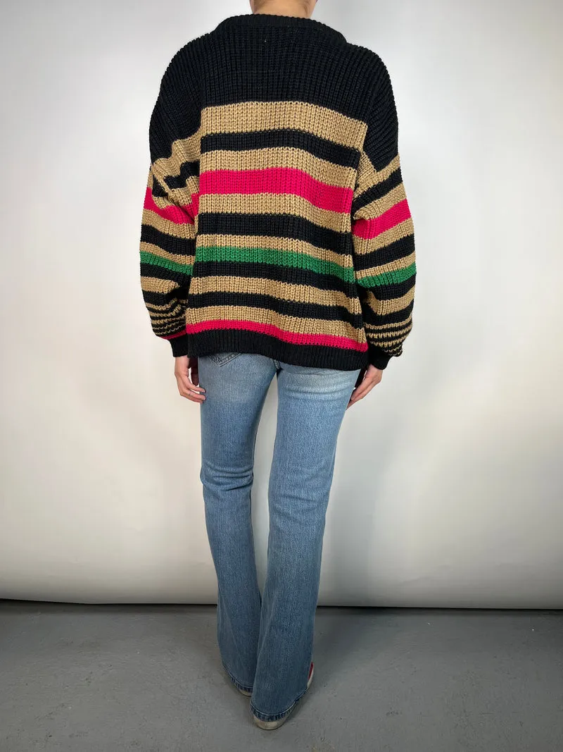 DEMARIAS Striped Sweater
