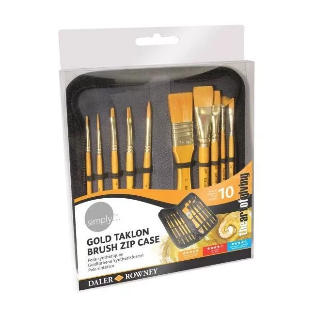 Estuche de 10 pinceles Daler Rowney