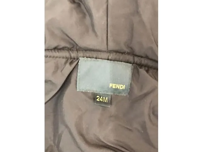 FENDI Chaquetas y abrigos T.fr 2 y - jusqu'à 86cm poliéster Caqui 