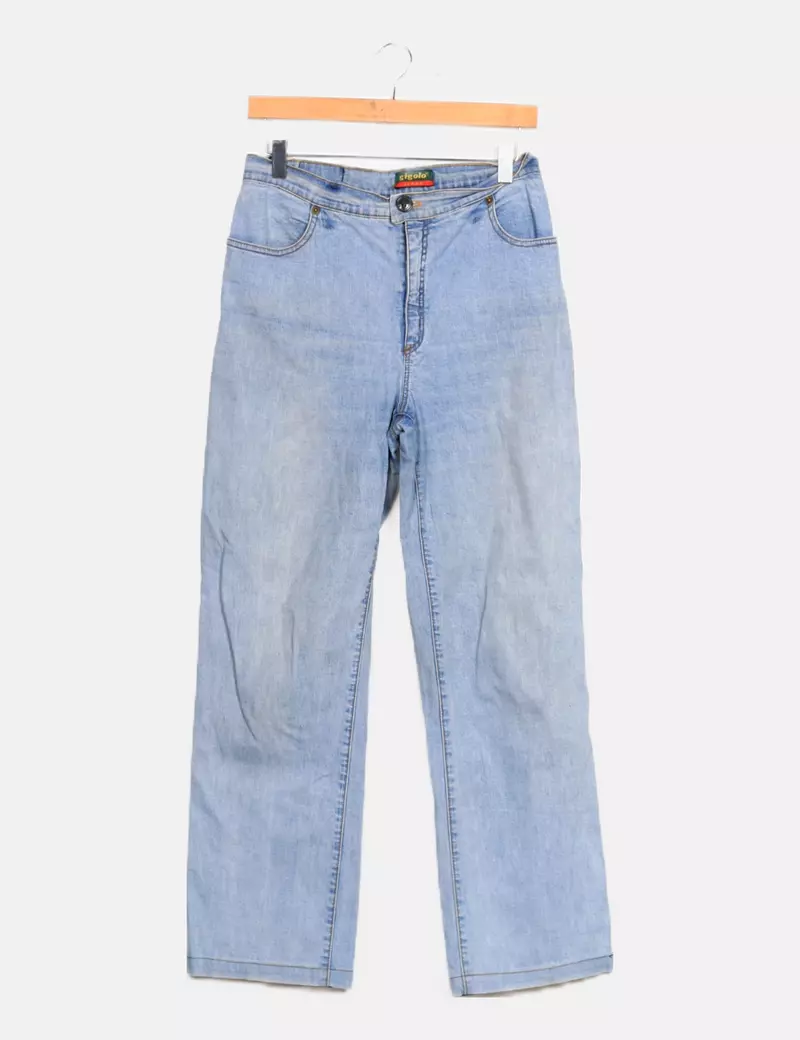 Gigolo straight leg blue denim jeans