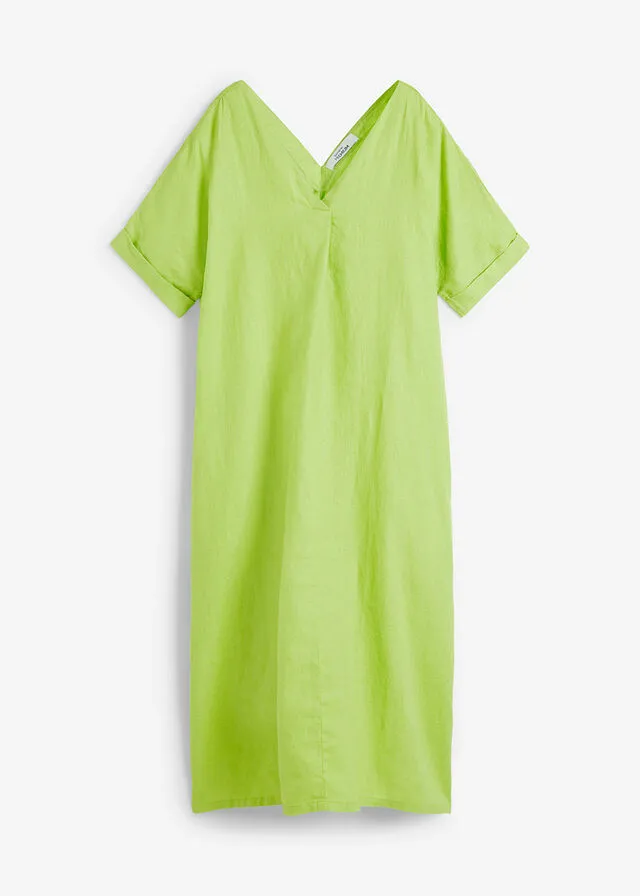 Lime Green Kaftan Dress
