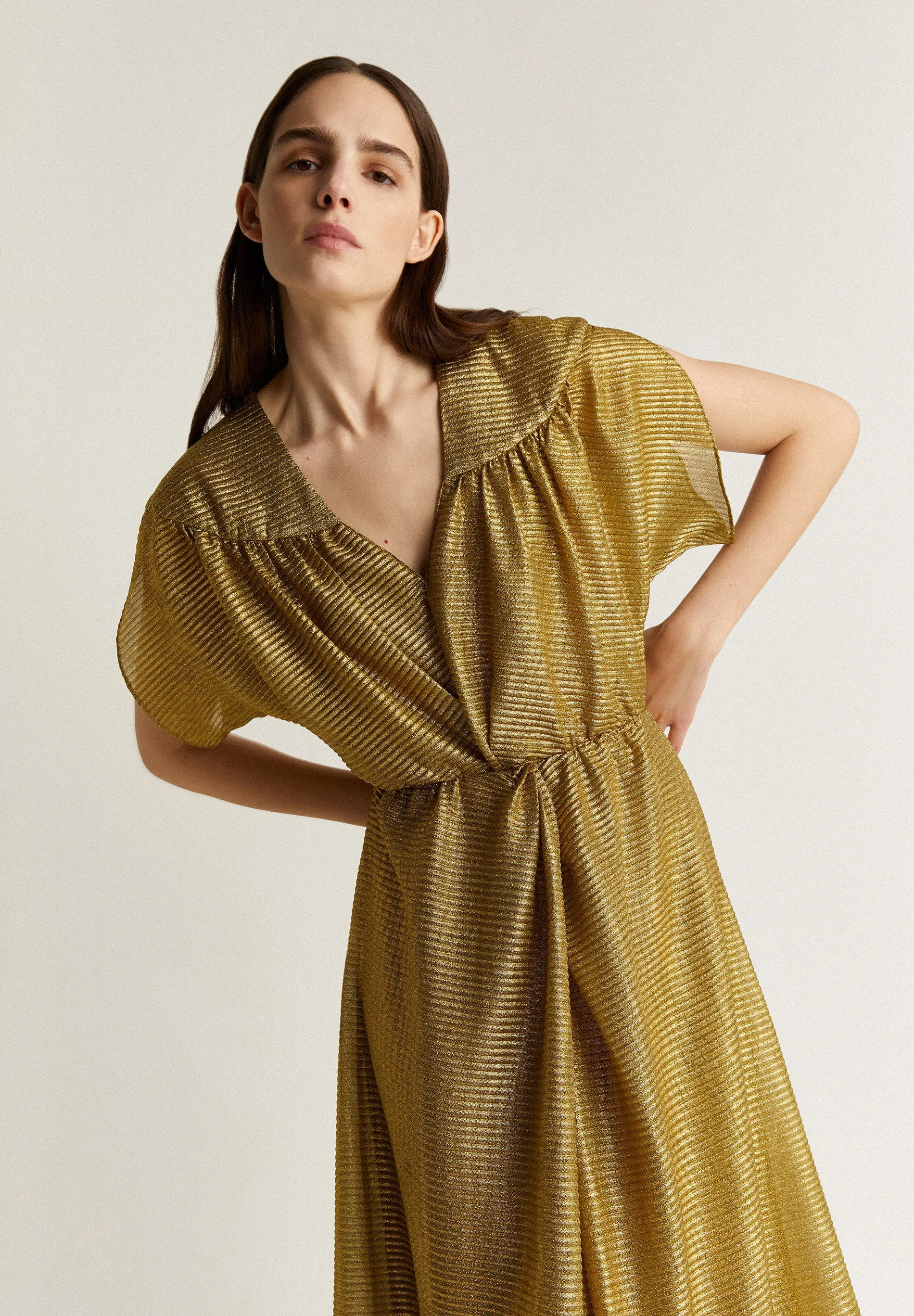Lurex Knot Dress