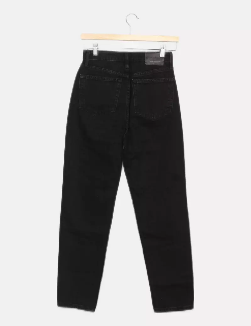 Mango black mom fit jeans.