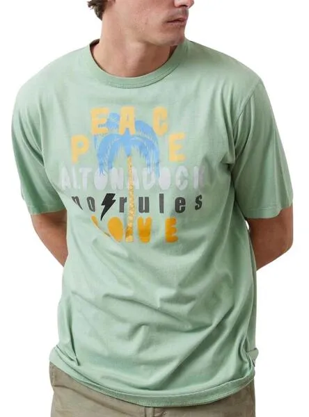 Men's Green Altonadock No Rules T-shirt