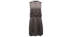Minivestido sin mangas Theory de poliéster gris 