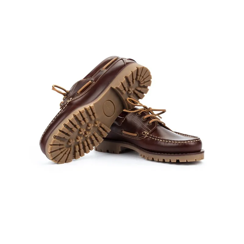 Brown Leather Boat Shoe