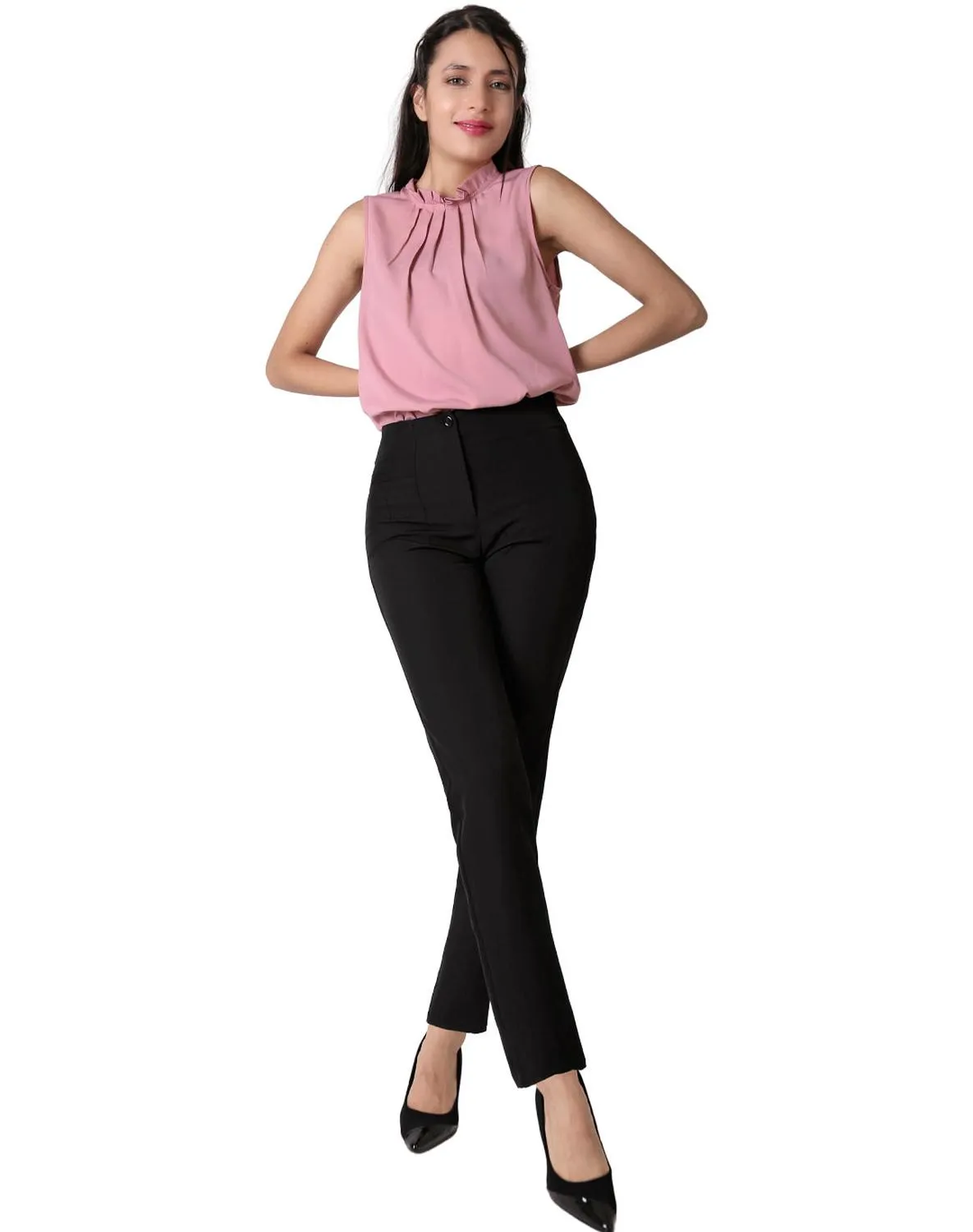 Pantalón Mujer Vestir Skinny Negro Stfashion 79304810
