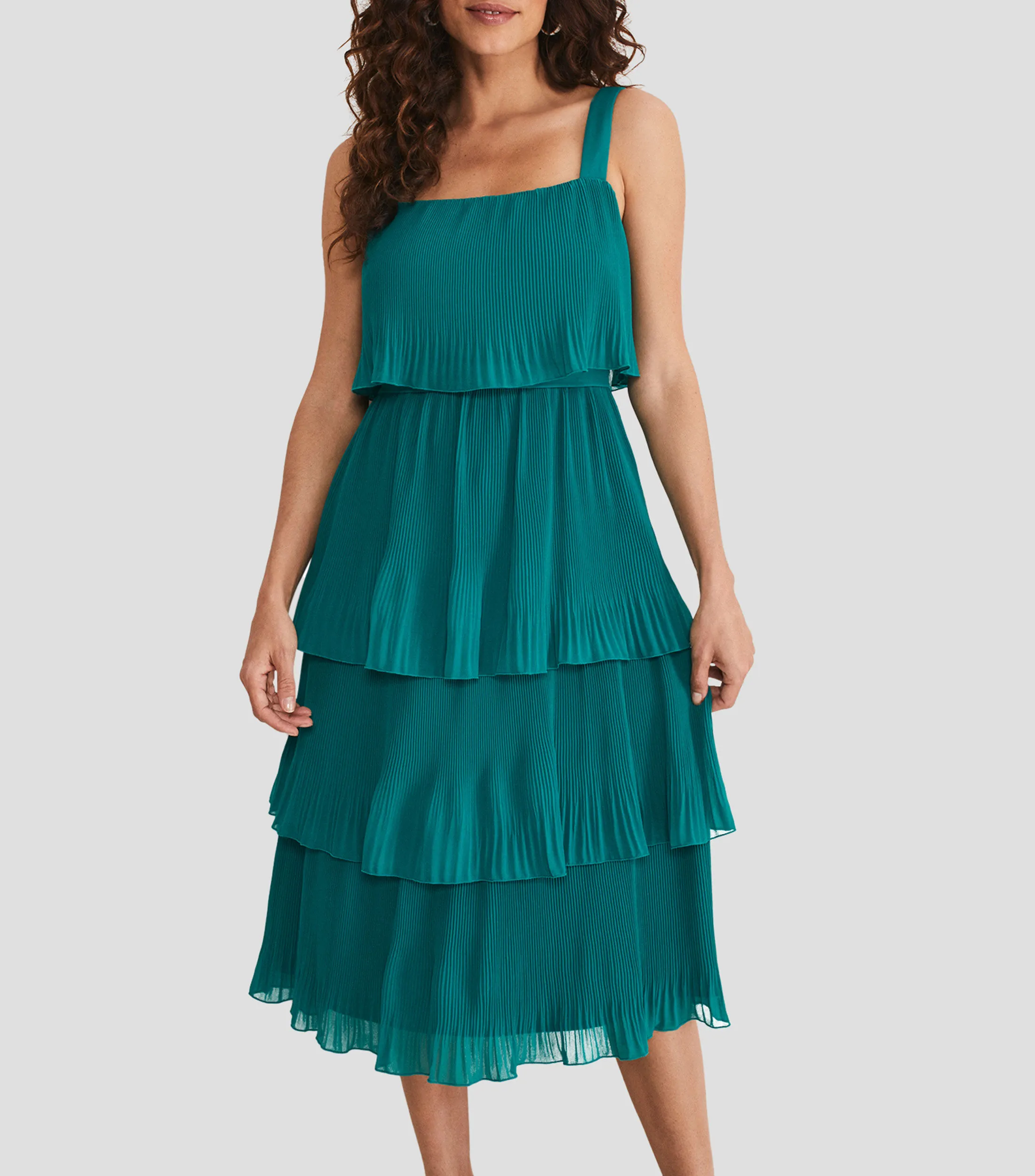 Phase Eight Vestido midi plisado Mujer