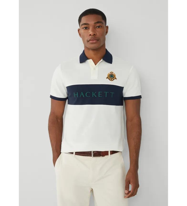 Polo Heritage Panel blanco