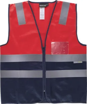 Red Navy Bicolor Vest - AV Red / Navy