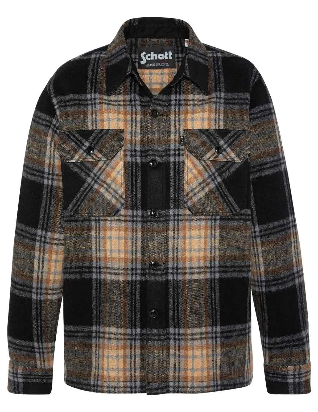 SCHOTT multicolor men's coats, jackets, and parkas.