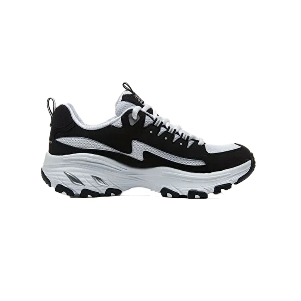 Tenis Mujer Skechers Dlites Arch  Fit - Negro-Blanco