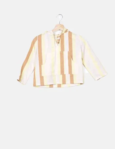 Tricolor Striped Jacket Mi Canesú