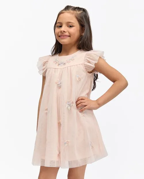 Vestido Niña Dana Melon Claro