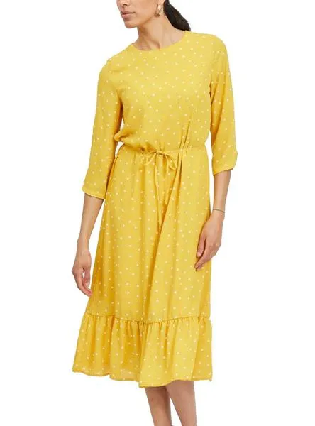 Vila Vidotties Yellow Women's Dress